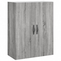 Highboard Grau Sonoma 69,5x34x180 cm Holzwerkstoff