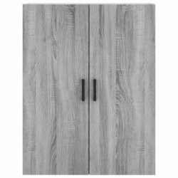 Highboard Grau Sonoma 69,5x34x180 cm Holzwerkstoff