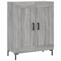 Highboard Grau Sonoma 69,5x34x180 cm Holzwerkstoff