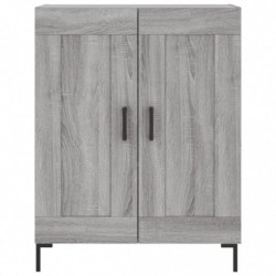 Highboard Grau Sonoma 69,5x34x180 cm Holzwerkstoff