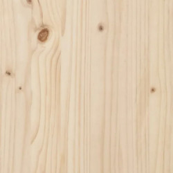 Massivholzbett mit Kopfteil Kiefer 120x200 cm