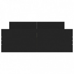 Bettgestell mit Kopf- und Fußteil Schwarz 120x200 cm