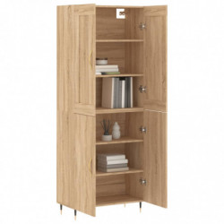 Highboard Sonoma-Eiche 69,5x34x180 cm Holzwerkstoff