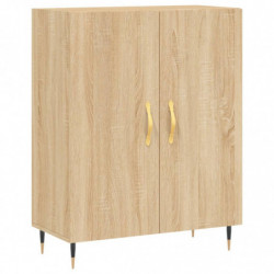 Highboard Sonoma-Eiche 69,5x34x180 cm Holzwerkstoff