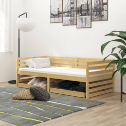 Tagesbett mit Schubladen 90x200 cm Massivholz Kiefer