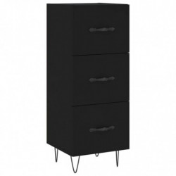 Highboard Schwarz 34,5x34x180 cm Holzwerkstoff