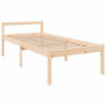 Seniorenbett mit Kopfteil 90x200 cm Massivholz