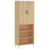 Highboard Sonoma-Eiche 69,5x34x180 cm Holzwerkstoff