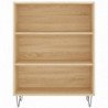 Highboard Sonoma-Eiche 69,5x34x180 cm Holzwerkstoff