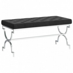 Bank 99 cm Schwarz Samt und...