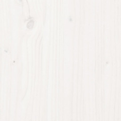 Massivholzbett Weiß 75x190 cm