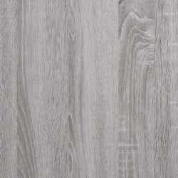 Bücherregal Grau Sonoma 99x35,5x176 cm Holzwerkstoff und Stahl
