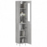 Highboard Grau Sonoma 34,5x34x180 cm Holzwerkstoff