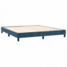 Boxspringbett Dunkelblau 160x200 cm Samt