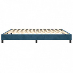 Boxspringbett Dunkelblau 160x200 cm Samt