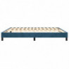 Boxspringbett Dunkelblau 160x200 cm Samt