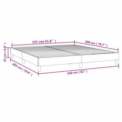 Boxspringbett Dunkelblau 160x200 cm Samt