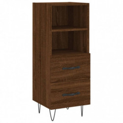 Highboard Braun Eichen-Optik 34,5x34x180 cm Holzwerkstoff