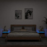 Nachttische mit LED-Leuchten 2 Stk. Sonoma Eiche 40x39x48,5 cm