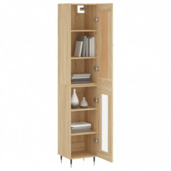 Highboard Sonoma-Eiche 34,5x34x180 cm Holzwerkstoff