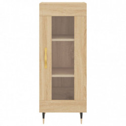 Highboard Sonoma-Eiche 34,5x34x180 cm Holzwerkstoff