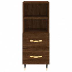 Highboard Braun Eichen-Optik 34,5x34x180 cm Holzwerkstoff