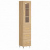 Highboard Sonoma-Eiche 34,5x34x180 cm Holzwerkstoff