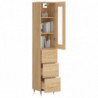 Highboard Sonoma-Eiche 34,5x34x180 cm Holzwerkstoff