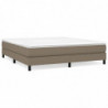 Boxspringbett Taupe 160x200 cm Stoff