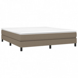 Boxspringbett Taupe 160x200 cm Stoff