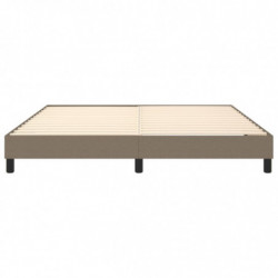 Boxspringbett Taupe 160x200 cm Stoff