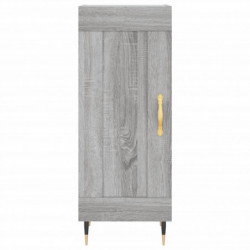 Highboard Grau Sonoma 34,5x34x180 cm Holzwerkstoff