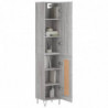 Highboard Grau Sonoma 34,5x34x180 cm Holzwerkstoff