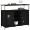 Sideboard Schwarz 100x35x80 cm Holzwerkstoff