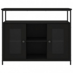 Sideboard Schwarz 100x35x80 cm Holzwerkstoff