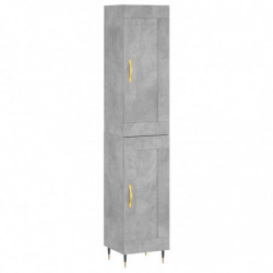 Highboard Betongrau 34,5x34x180 cm Holzwerkstoff