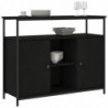 Sideboard Schwarz 100x35x80 cm Holzwerkstoff