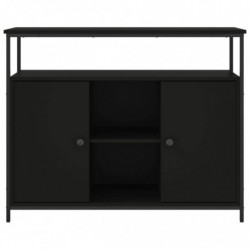 Sideboard Schwarz 100x35x80 cm Holzwerkstoff