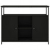 Sideboard Schwarz 100x35x80 cm Holzwerkstoff