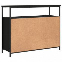 Sideboard Schwarz 100x35x80 cm Holzwerkstoff