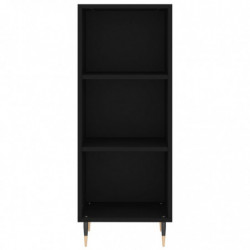 Highboard Schwarz 34,5x34x180 cm Holzwerkstoff