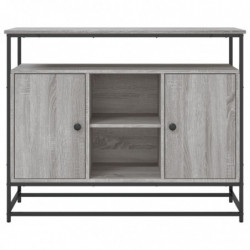 Sideboard Grau Sonoma 100x35x80 cm Holzwerkstoff