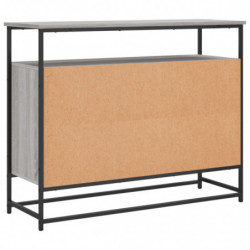 Sideboard Grau Sonoma 100x35x80 cm Holzwerkstoff