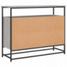 Sideboard Grau Sonoma 100x35x80 cm Holzwerkstoff