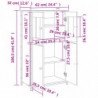 Highboard Räuchereiche 62x32x106,5 cm Holzwerkstoff