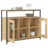 Sideboard Sonoma-Eiche 100x35x80 cm Holzwerkstoff