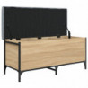 Sitzbank mit Stauraum Sonoma-Eiche 102x42x45 cm Holzwerkstoff