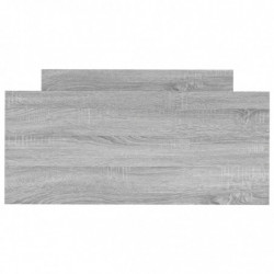 Bettgestell Grau Sonoma 100x200 cm Holzwerkstoff