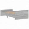 Bettgestell Grau Sonoma 90x200 cm Holzwerkstoff