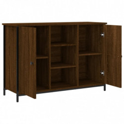 Sideboard Braun Eichen-Optik 100x35x70 cm Holzwerkstoff